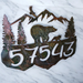 House Number Sign Address Personalized made to Order